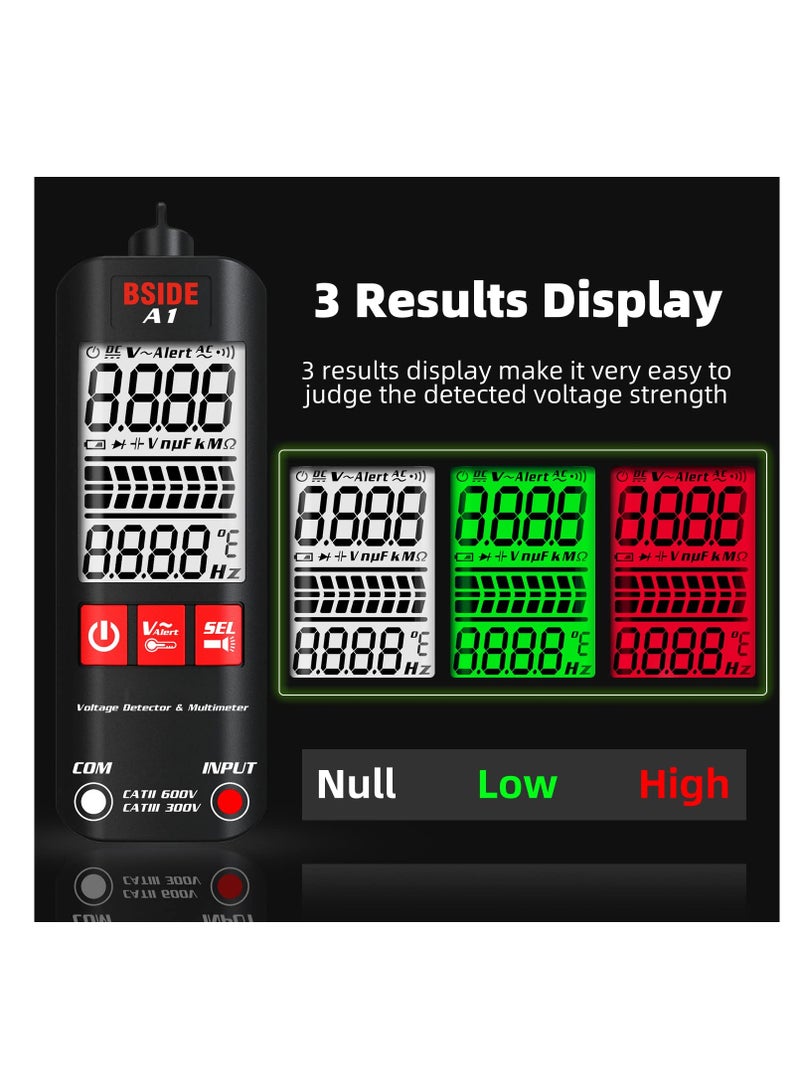 Excefore Automatic Anti-Burn Intelligent Digital Multimeter Zero and Fire Wires Tester Non Voltage Detector Fast Accurately Measures Voltage Current Conductor On/Off Color Ring Resistance  - Image 4