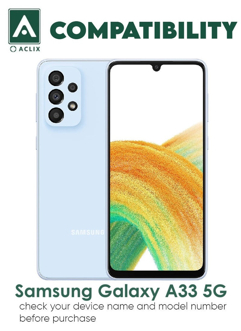 ACLIX 4 Pieces Antistatic ESD Dustproof Premium Quality High Definition Tempered Glass Screen Protector Designed For Samsung Galaxy A335G - Image 3