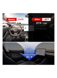 Generic Upgraded 240T Windshield Sunshade for Tesla Model 3 & Model Y - Superior UV & Heat Protection for Front Window - Essential Tesla Interior Accessory  - Image 2
