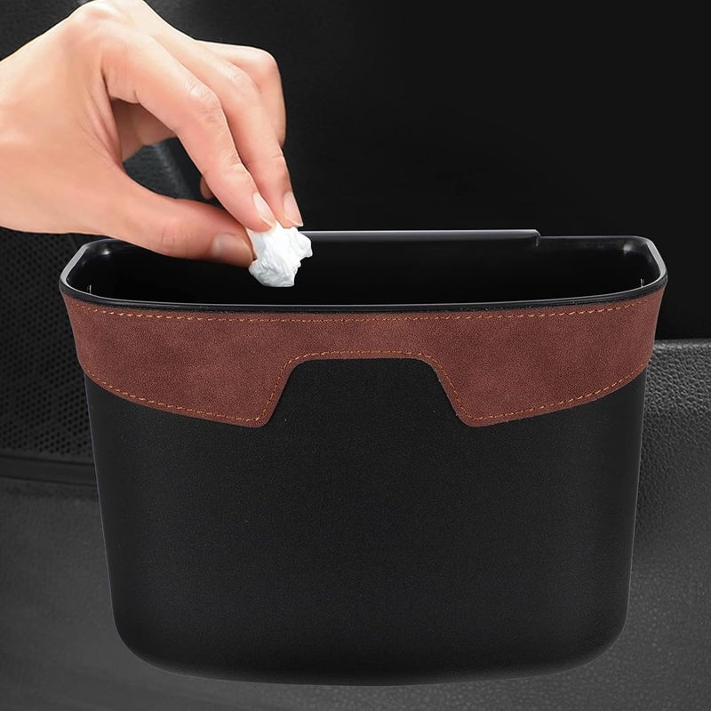 FAVOMOTO Car Hanging Trash Can Water Resistant Garbage Can Organizer Back Seat Accessories () - Image 5