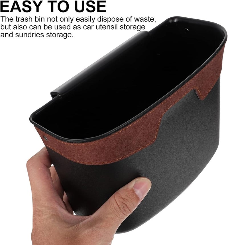 FAVOMOTO Car Hanging Trash Can Water Resistant Garbage Can Organizer Back Seat Accessories () - Image 4
