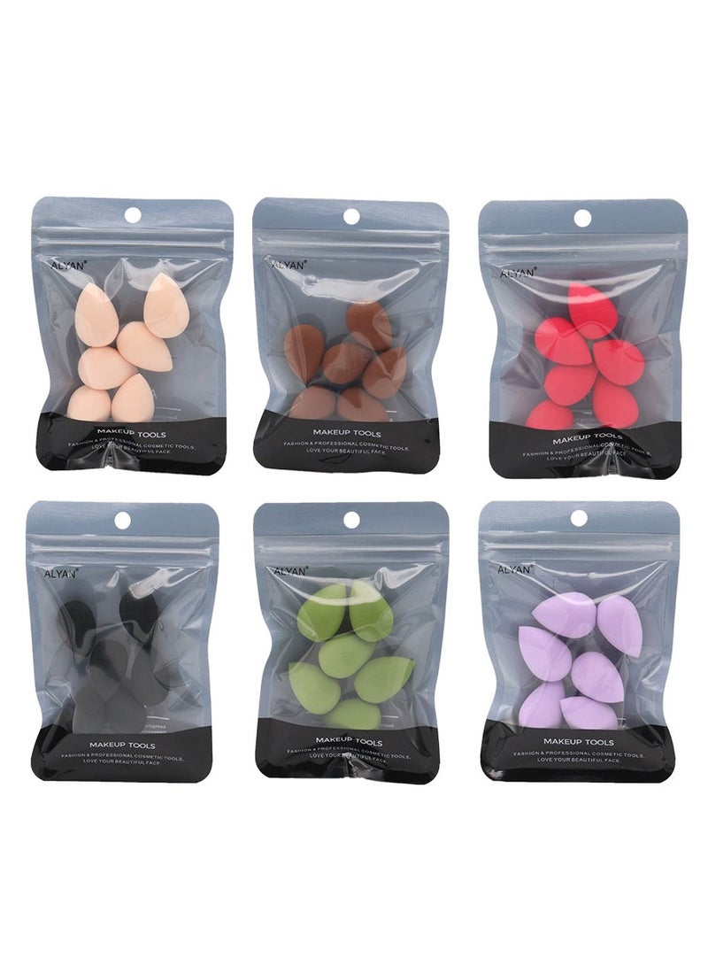 xozgdovg Mini Beauty Egg Cotton Super Soft Powder Puff with Powderless Eyeshadow Mini Beauty Egg Cotton Super Soft Powder Puff with powderless Eyeshadow Brown - Image 2