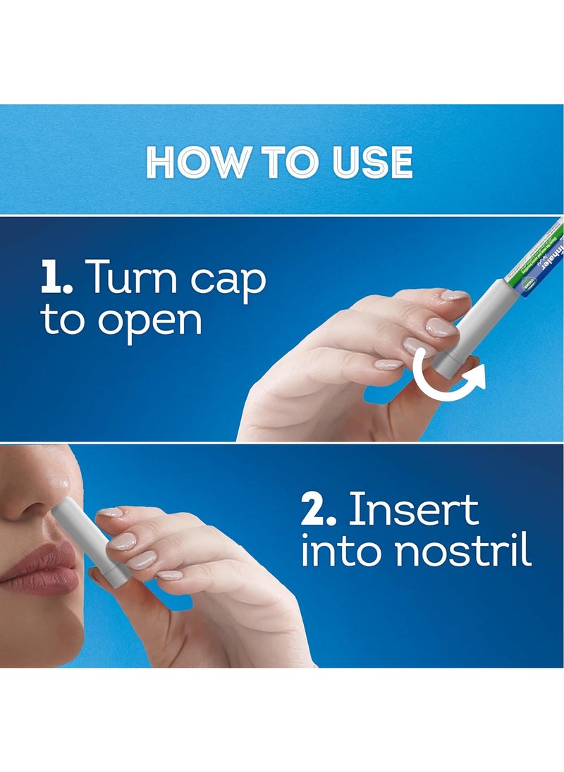 Vicks - Camphor With Menthol Inhaler Stick Clears Nose And Eases Breathing Also Helps Relieves The Symptoms Of Blocked Nostrils 1 ML - Image 1