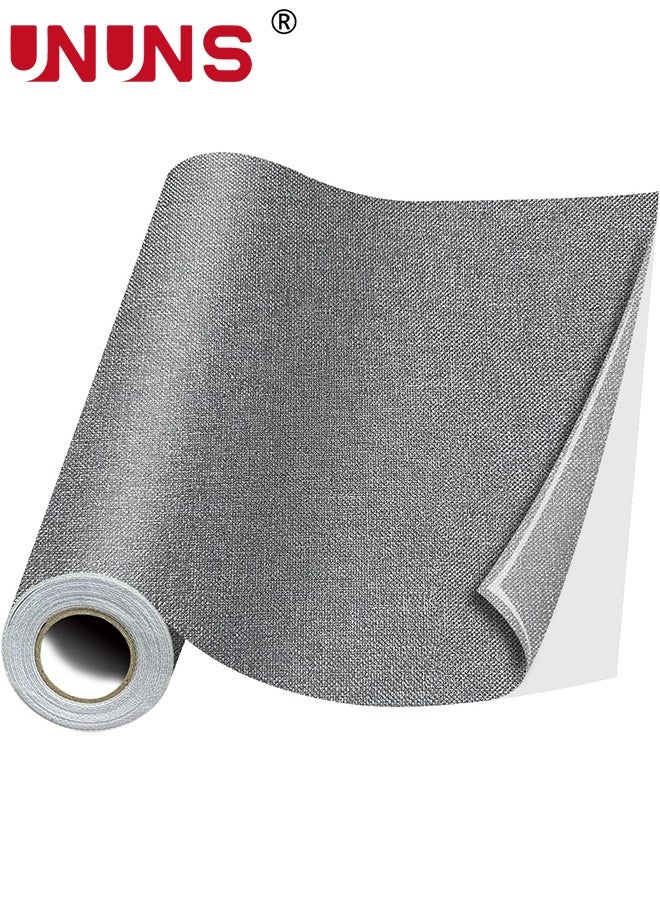 UNUNS Sofa Repair Patch,Fabric Repair Patches,Linen Repair Tape Self-Adhesive Fabric Patches Durable,DIY Large Linen Tape for Sofa,Couches,Furniture, Chair,Clothing,43*200cm,Mid-Grey - Image 1