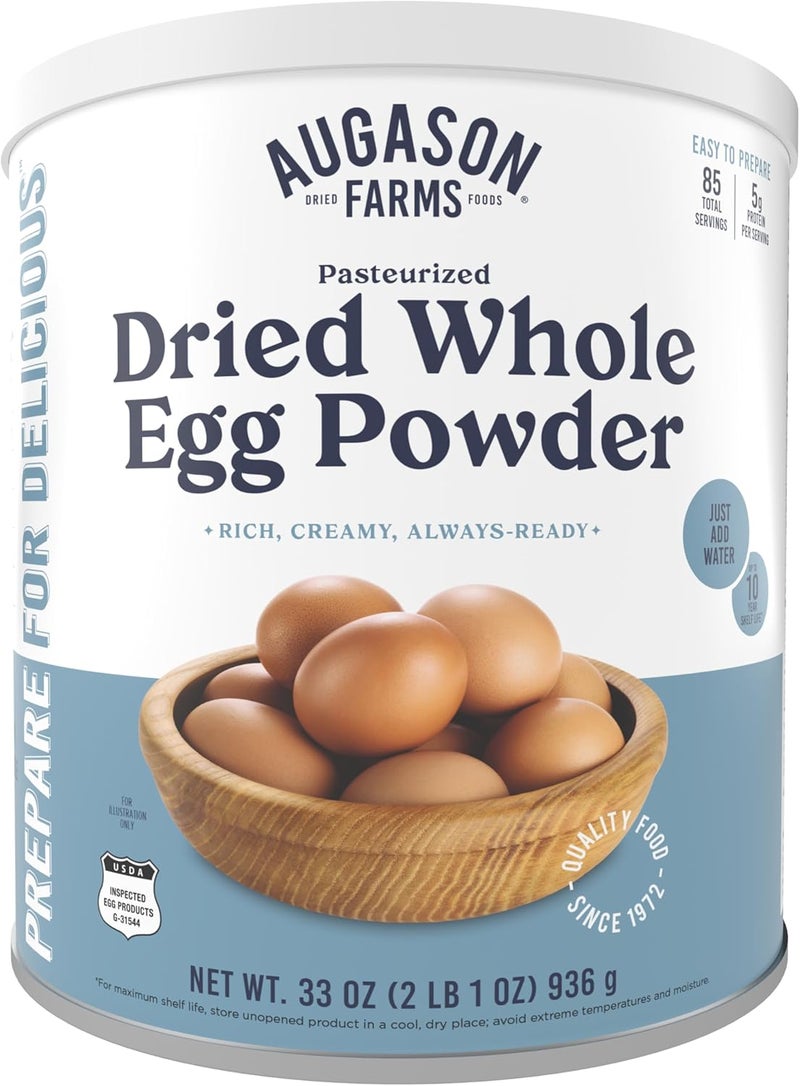 Augason Farms Dried Whole Egg Powder - 2 lbs 1 oz - Image 1