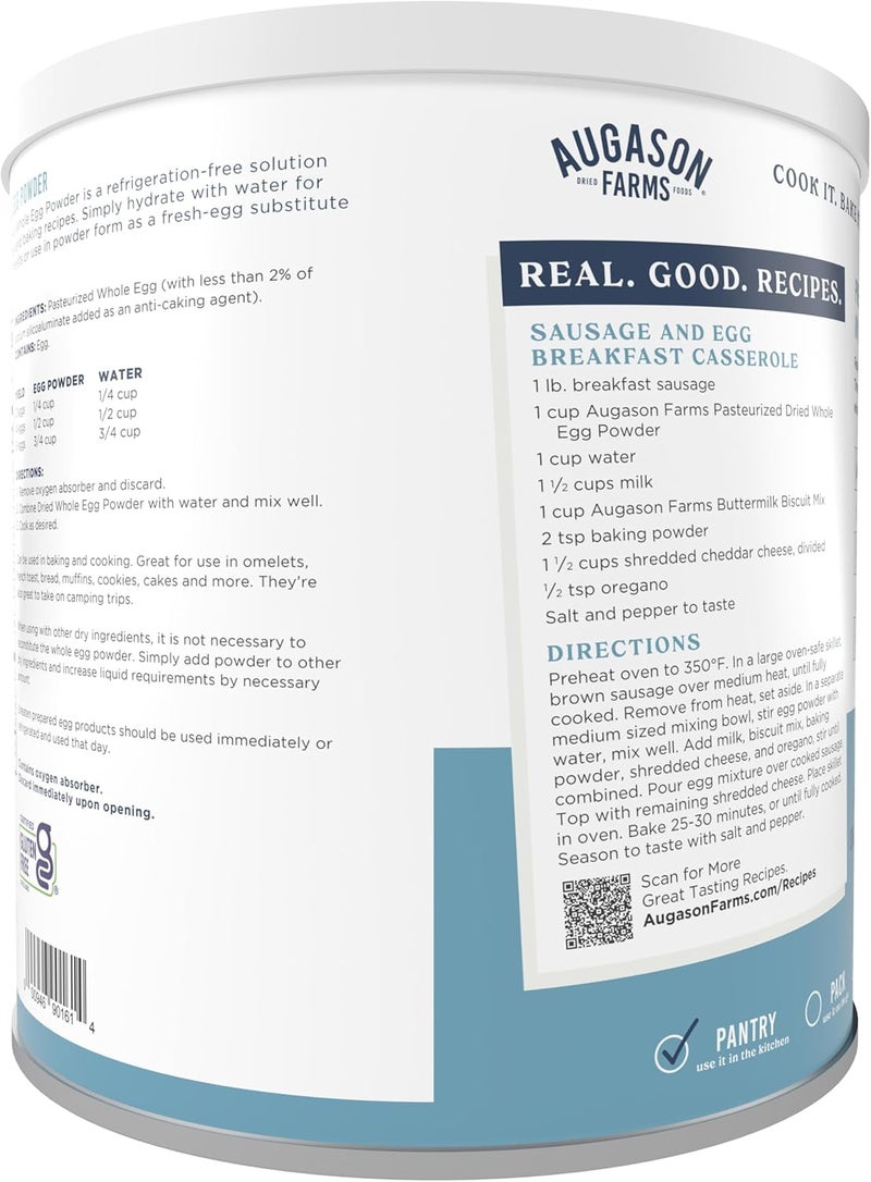 Augason Farms Dried Whole Egg Powder - 2 lbs 1 oz - Image 3