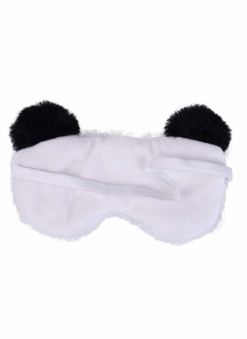 Cute Panda Sleeping Mask, Soft Fluffy Plush Blindfold Funny Novelty Animal Sleep Mask Eye Cover Eyeshade for Kids Girls Boys Women Men Night Nap Travel Meditation  - Image 3