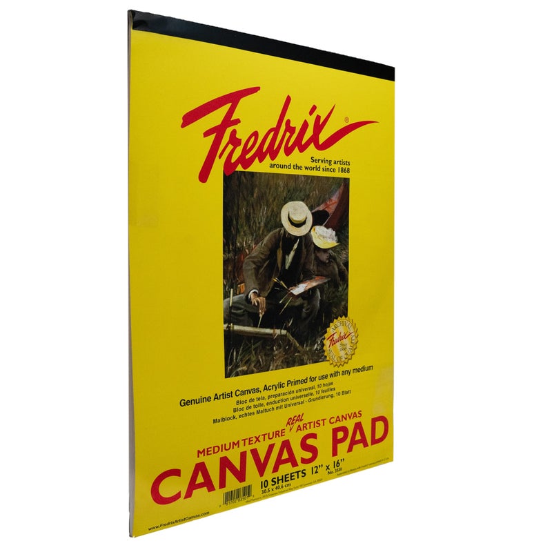 FREDRIX Creative Series White Canvas Pad, 12" x 16" - Image 4