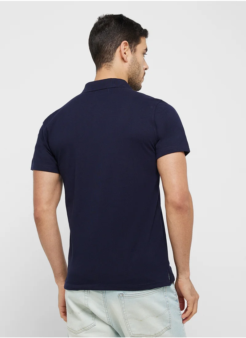 Robert Wood Logo Polo Shirt