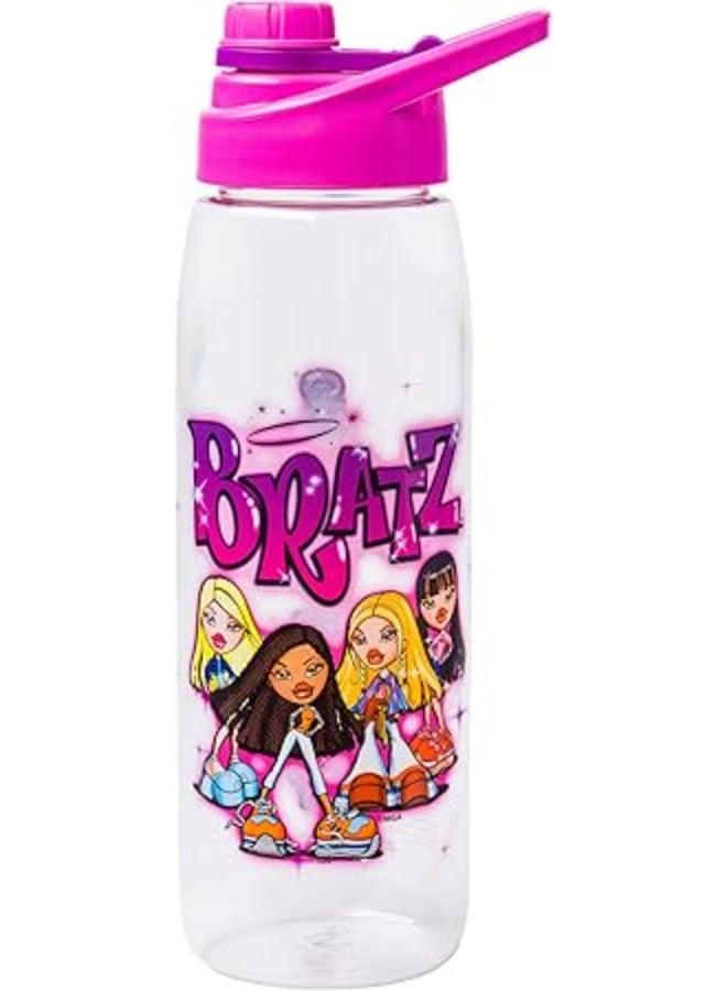 Silver Buffalo Bratz Tritan Water Bottle 28oz – Durable BPA-Free Bottle with Screw Top Lid for Kids and Adults - Image 1