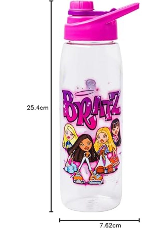 Silver Buffalo Bratz Tritan Water Bottle 28oz – Durable BPA-Free Bottle with Screw Top Lid for Kids and Adults - Image 3