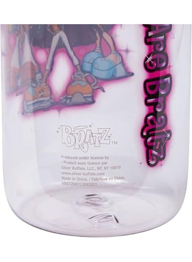 Silver Buffalo Bratz Tritan Water Bottle 28oz – Durable BPA-Free Bottle with Screw Top Lid for Kids and Adults - Image 5