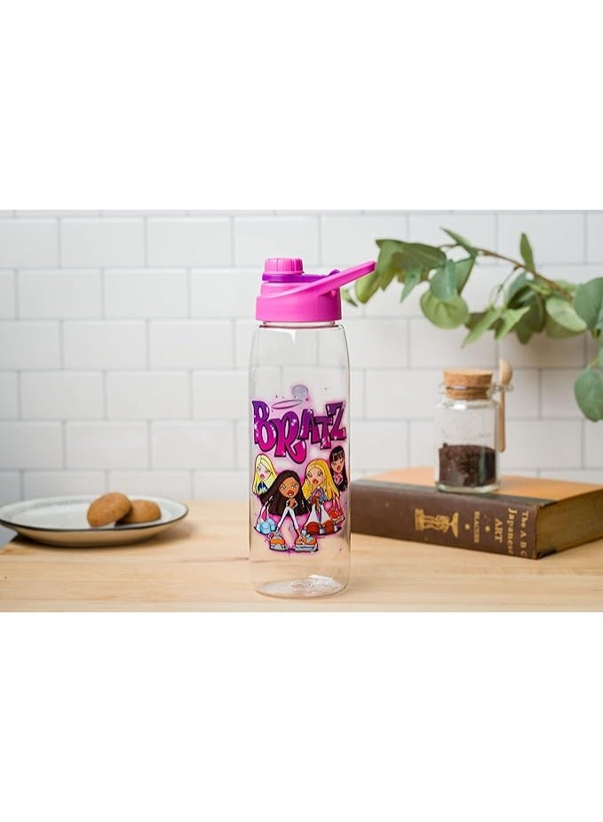 Silver Buffalo Bratz Tritan Water Bottle 28oz – Durable BPA-Free Bottle with Screw Top Lid for Kids and Adults - Image 2