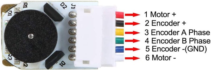 REES52 GA12-N20-12v 1000 RPM ALL Metal Gear Micro DC Encoder Motor with Precious Metal Brush - Image 5