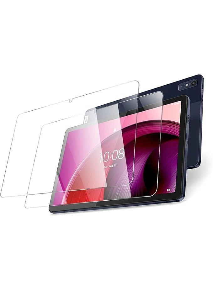 حماية شاشة مزدوجة لجهاز Lenovo Tab M10 (X505) ، زجاج مقسى عالي الدقة متوافق مع Lenovo Tab M10 (X505) - شفاف