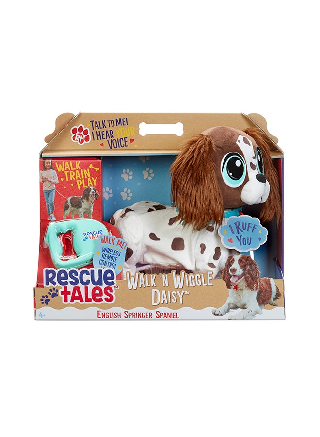 little tikes Little Tikes Rescue Tales Walk 'n Wiggle Daisy Remote Control Soft Plush Stuffed Animal Toy, 10 Voice Commands, Silly Dance Mode Playset  - Image 1