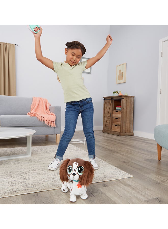 little tikes Little Tikes Rescue Tales Walk 'n Wiggle Daisy Remote Control Soft Plush Stuffed Animal Toy, 10 Voice Commands, Silly Dance Mode Playset  - Image 4