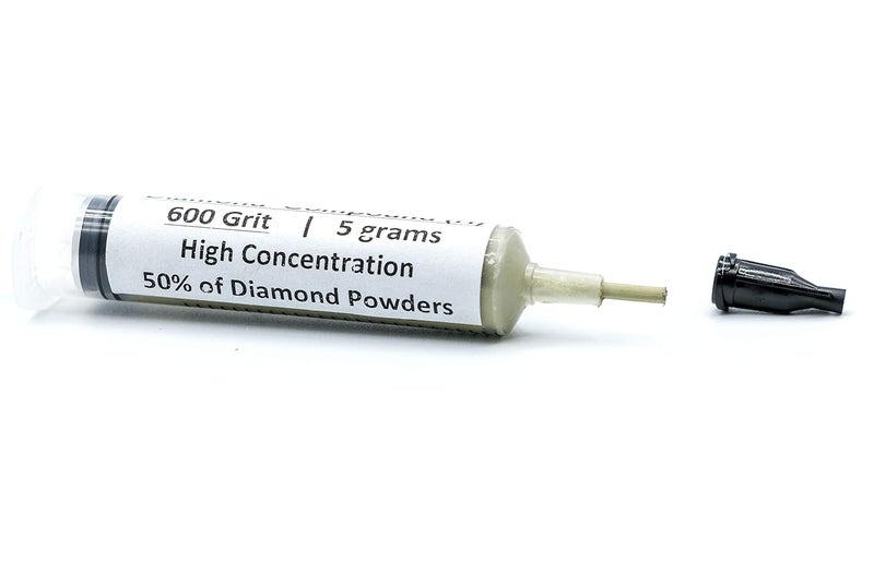 TechDiamondTools Diamond Lapping Paste Polishing Compound USA Made 600 Grit Mesh 22-36 Microns Lapping Compound for Rock Glass Metal Jewelry Resin Marble with High Concentration of Diamond Powder - Image 4