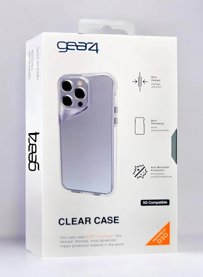 Gear4 iPhone 12 Pro, Shockproof Case, Anti-Scratch Protective Cover, Made of High Quality TPU - Clear - Image 2