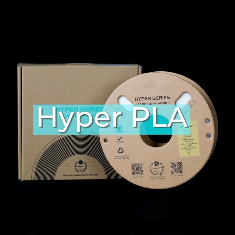 Hyper PLA Filament 1.75mm 1Kg Roll for 3D Printer (White, 1.75mm) - Image 1