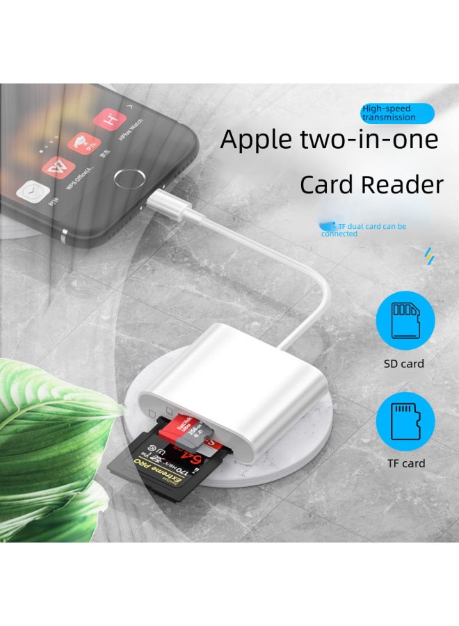 قارئ بطاقة SD/TF لأجهزة أبل وهواوي من نوع Type-C 2 في 1 - محول بطاقة الذاكرة OTG للكاميرا - Image 2