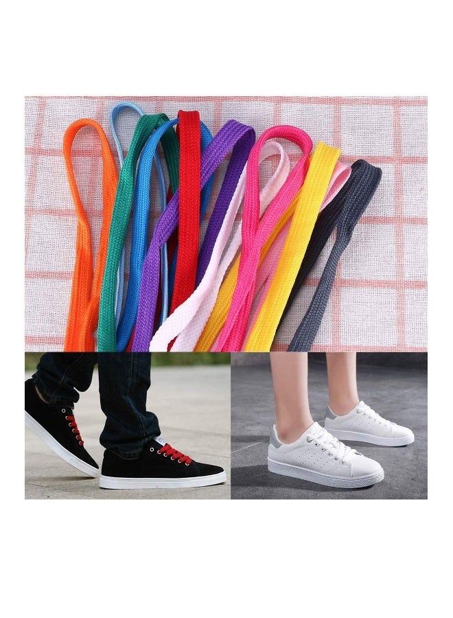 Shoes Lace, Flat Colored Shoelaces, 24 Pairs - Image 2