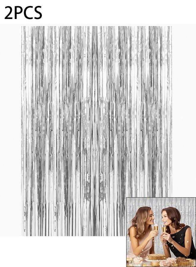 KANGLI 2-Piece Tassel Curtain Set ，Birthday Party,Family Gathering，Company party,Atmosphere Decoration,39.4*78.7inch - Image 1