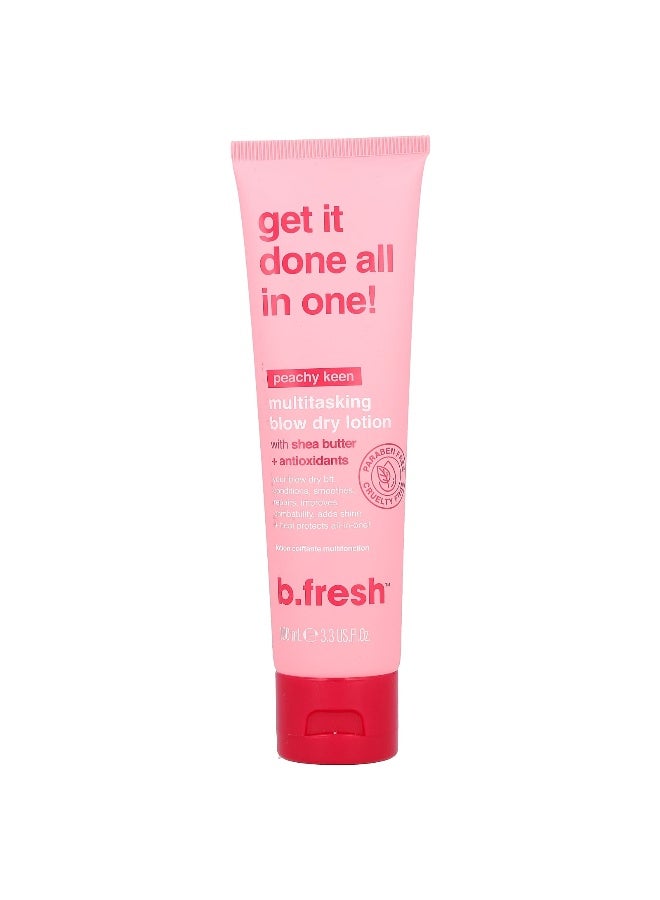 b.fresh, Multitasking Blow Dry Lotion, Peachy Keen, 3.3 fl oz (100 ml) - Image 1