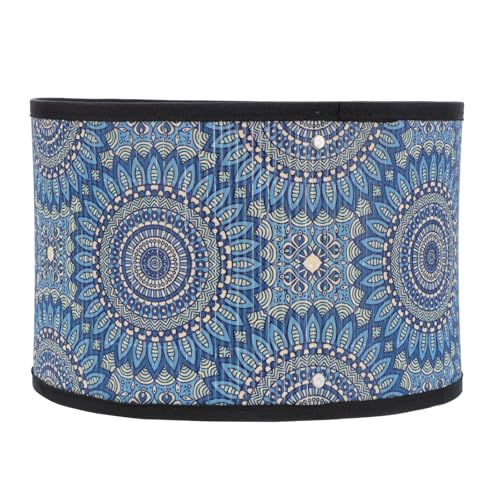 Uonlytech Bamboo Lamp Shade Metal Clip On Bulb Barrel Light Vintage Mandala Chandelier Protector for Table Chandelier Wall Floor Lamps - Image 1
