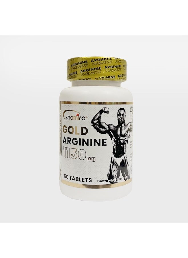 L-Arginine Gold 1150 MG, Supports Power & Performance, Extra Strength, 60 TABLETS