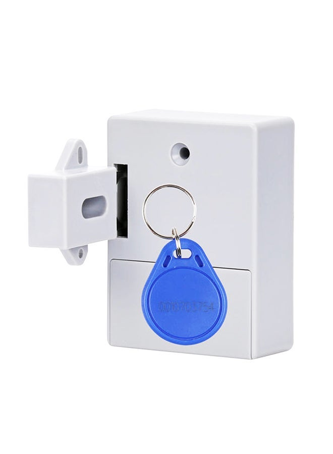 NIBEMINENT Smart Sensor Adhesive Hidden Cabinet Lock White 9.10x5.50x7cm - Image 3