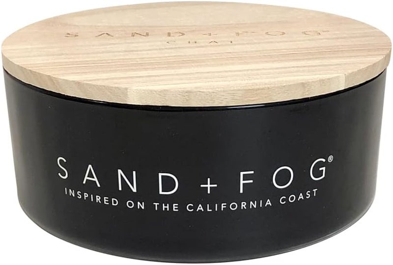 Sand + Fog Scented Candle - Chai - Additional Scents and Sizes – 100% Cotton Lead-Free Wick - Luxury Air Freshening Jar Candles - Perfect Home Décor for Your Cocktail Table – 34 oz - Image 1