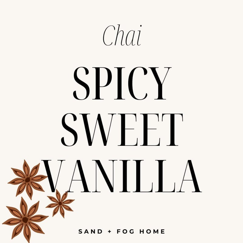 Sand + Fog Scented Candle - Chai - Additional Scents and Sizes – 100% Cotton Lead-Free Wick - Luxury Air Freshening Jar Candles - Perfect Home Décor for Your Cocktail Table – 34 oz - Image 4