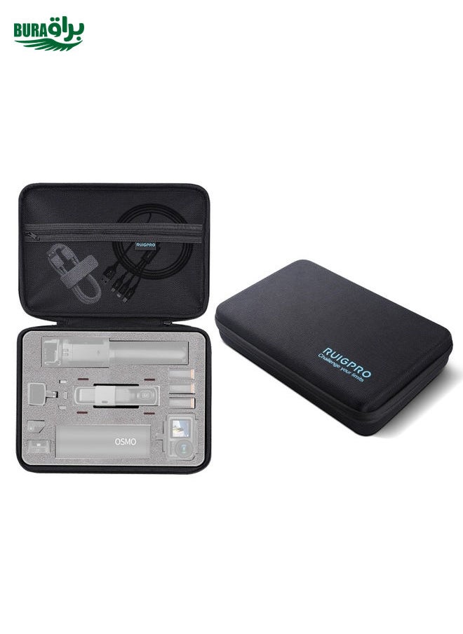 BURAQ RUIGPRO Oxford Waterproof Storage Box Case Bag for DJI OSMO Pocket Gimble Camera / OSMO Action, Size: 30.2x20.8x7.2cm (Black)  - Image 1