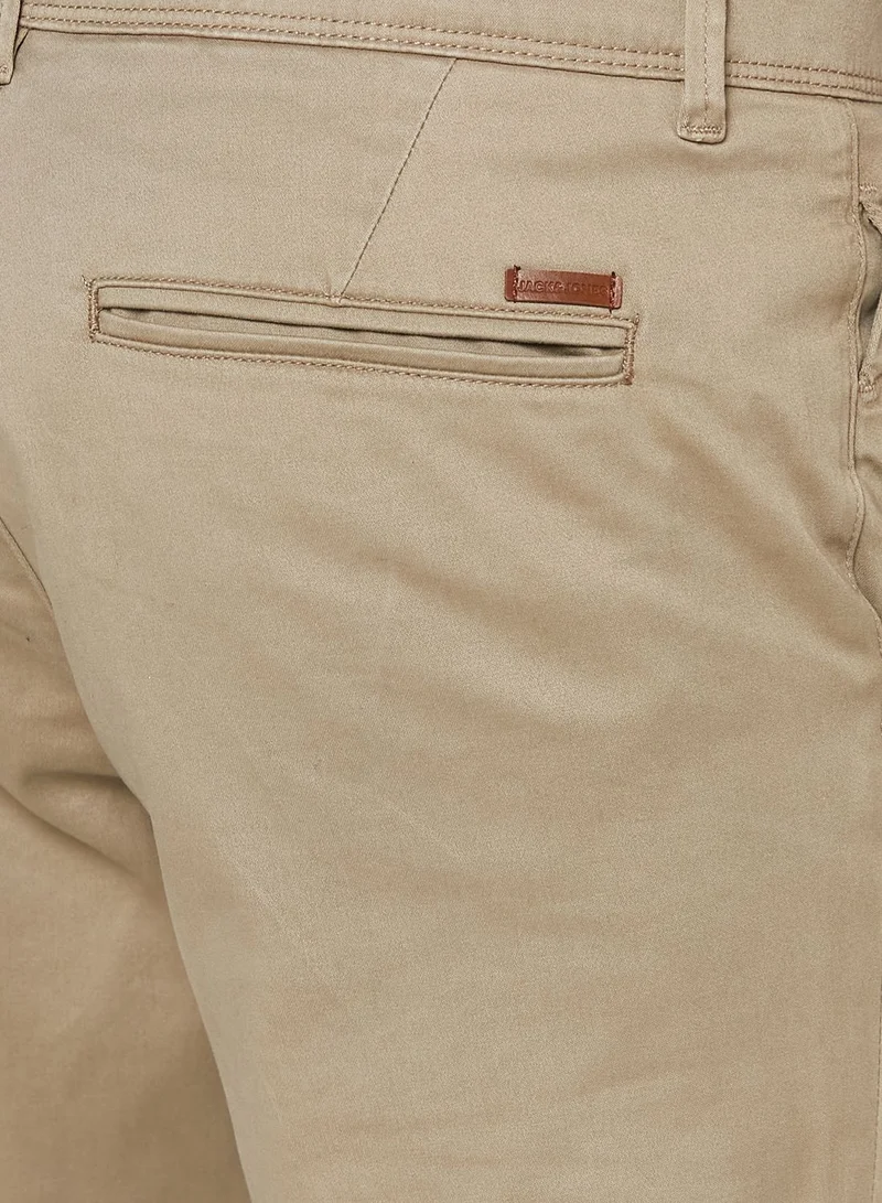 JACK & JONES  Solid Slim Fit Chinos for Men | Best Price UAE