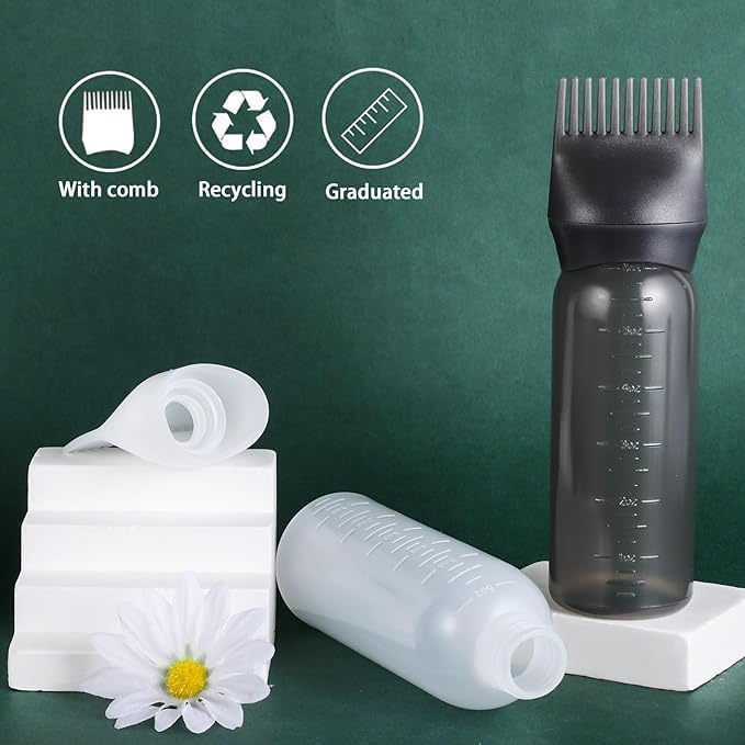 MB2P Plastic - Hair Oil Applicator Comb With Bottle (multicolor) (1) - Image 5