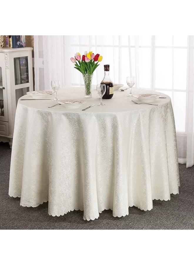 Bluejw Fabric Tablecloth Hotel Restaurant Hotel Advanced Sense Dining Tablecloth Hotel Coffee Table Dirty-resistant Anti-hot And Dust-proof Round Big Circle - Image 1