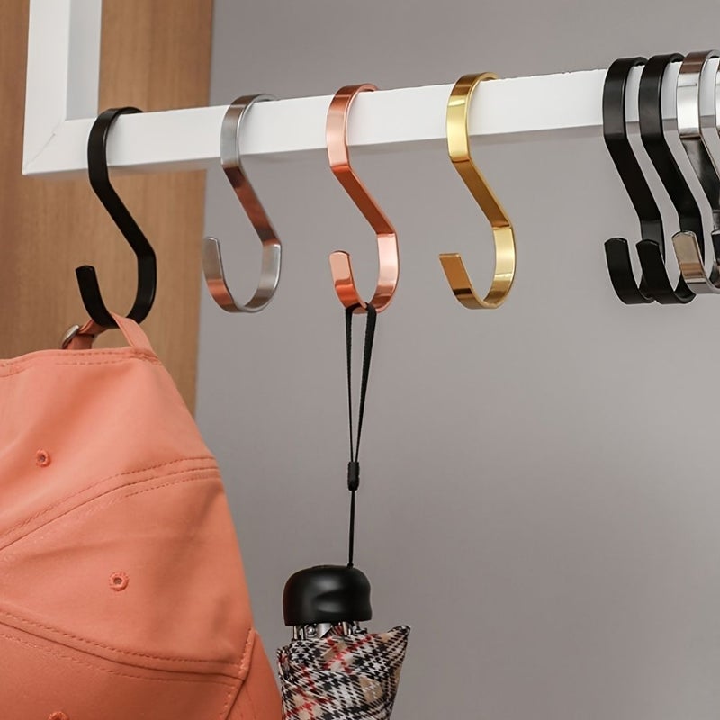 Golden Heavy Duty S Hook Multipurpose Metal Hook For Kitchen Workshop Bathroom Garden - Image 4