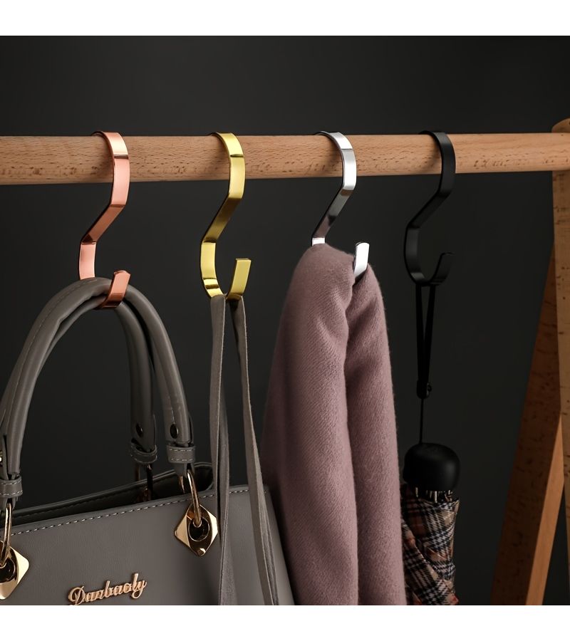 Golden Heavy Duty S Hook Multipurpose Metal Hook For Kitchen Workshop Bathroom Garden - Image 1