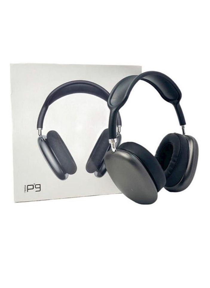 Generic - Air Max P9 Bluetooth Over Ear Headphones Black - Image 1