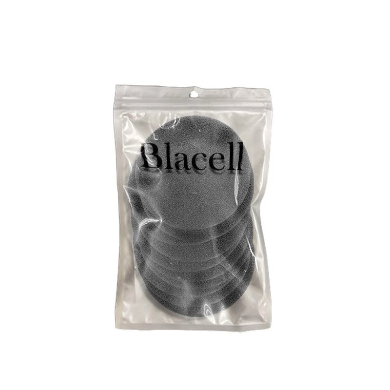 Blacell 10 Pairs 60mm/2.4" Replacement Foam Ear Pud Earpads Sponge Cushion Covers for Logitech H600, H330, H340,Sony MDR-G45LP,Jensen JHH110 /FreeTalk 5091,Aiwa HP-CN5 /Labtec Axis 502 headset Black (BLACK) - Image 5