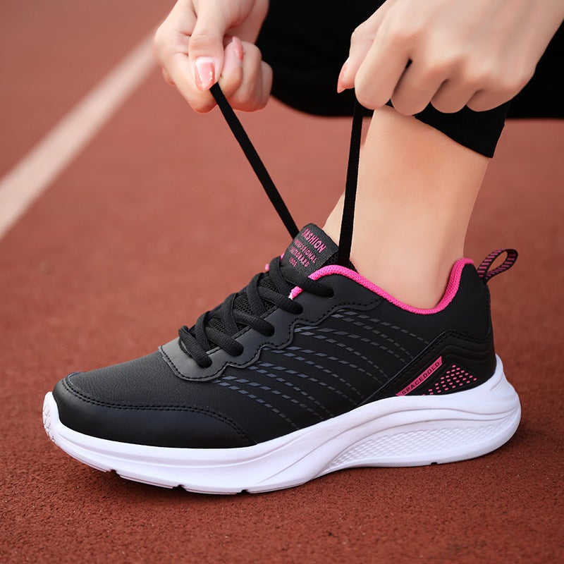 Leather Women'S Shoes New Kitchen Shoes Work Shoes Black Waterproof Non-Slip Women'S Sports Casual Shoes - Image 4