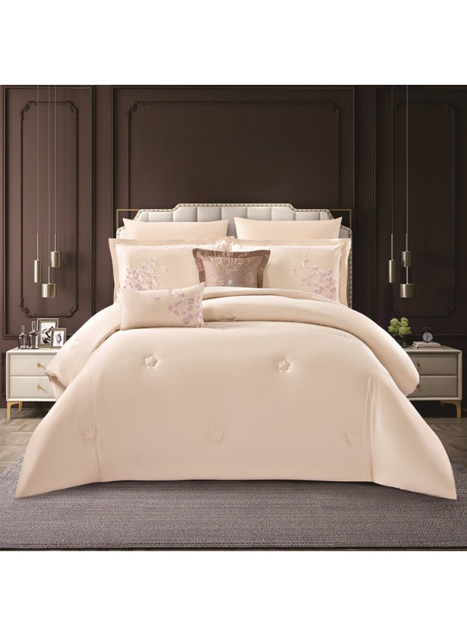 LEVORE Luxury 100% cotton summer bedspread set from LEVORE, suitable for king size beds, 8 pieces, 250 stitch count - Image 2