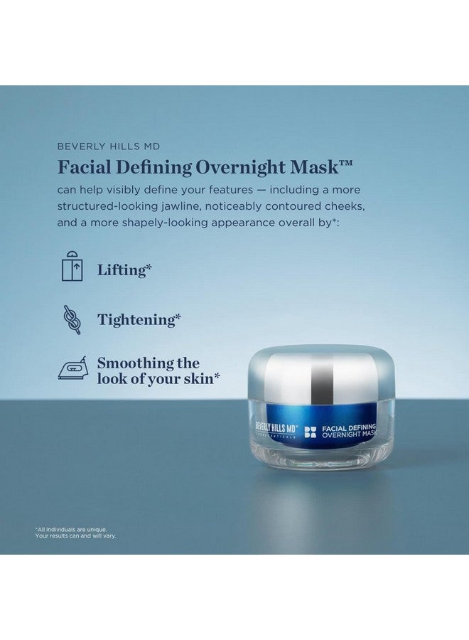 Beverly Hills MD Facial Defining Overnight Mask- Nightly Face Cream For Defining & Supporting Plump, Smooth Skin - Visibly Combat Signs Of Aging W/Shea Butter, Coconut, Chamomile - Image 1