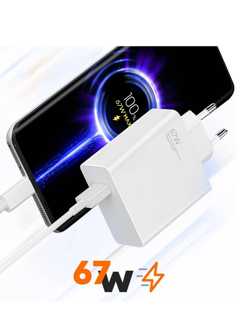 MUNTAQI Xiaomi Original Xiaomi USB 67W Wall Charger with USB to USB-C Cable included - Image 4