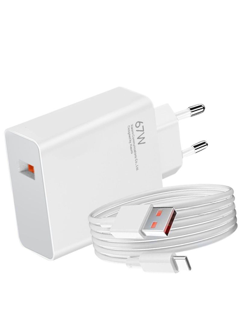 MUNTAQI Xiaomi Original Xiaomi USB 67W Wall Charger with USB to USB-C Cable included - Image 2