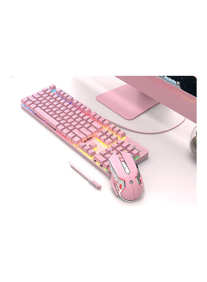 آجاز مجموعة مكونة من لوحة مفاتيح سلكية وماوس للألعاب بمنفذ USB - Image 3