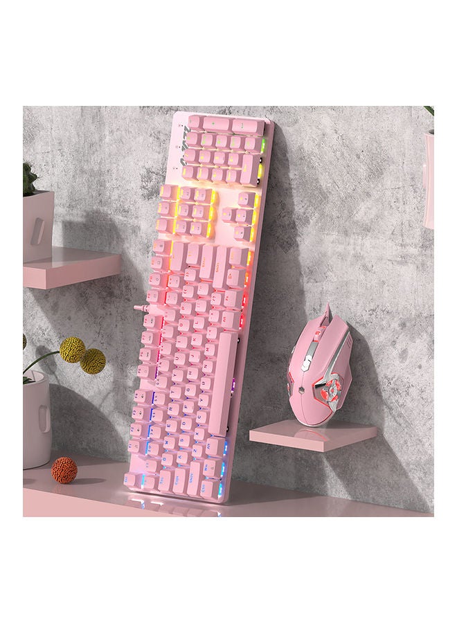 آجاز مجموعة مكونة من لوحة مفاتيح سلكية وماوس للألعاب بمنفذ USB - Image 2