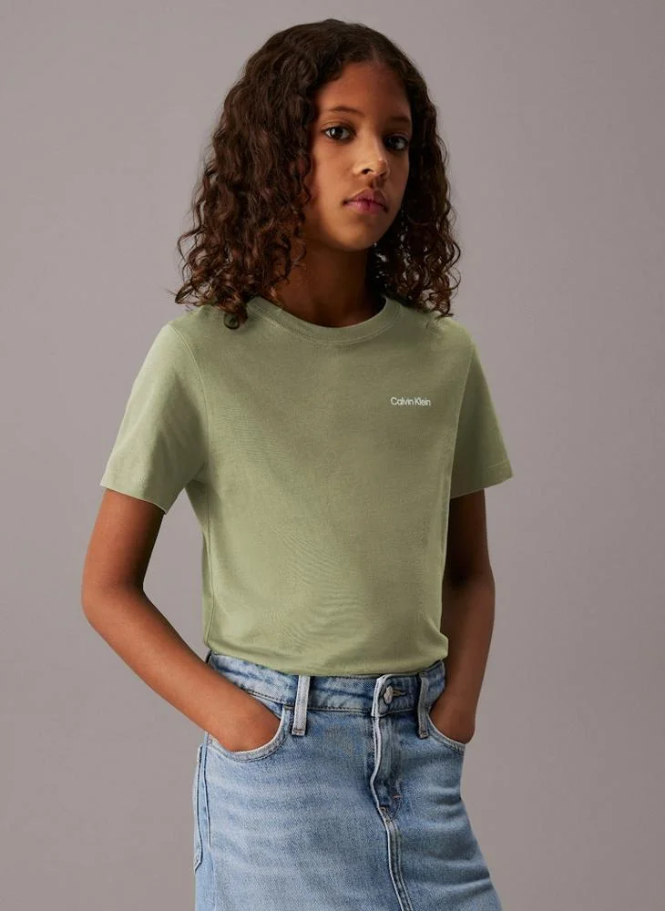 Calvin Klein Jeans Kids Graphic Crew Neck T-Shirt
