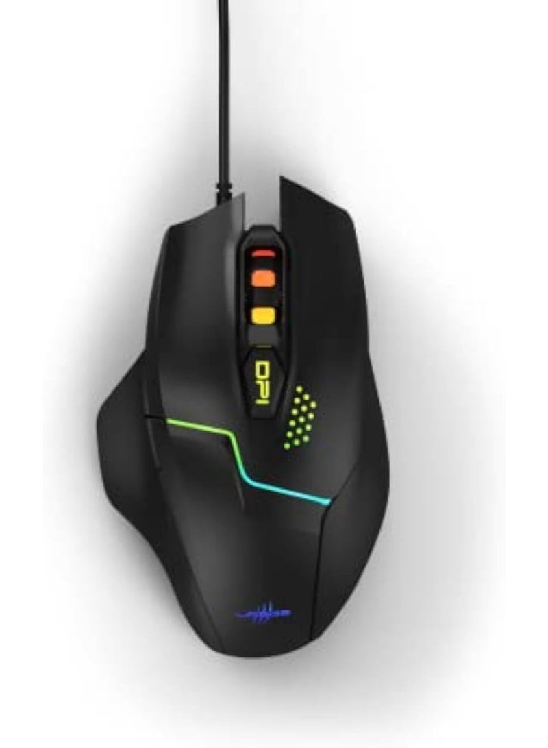 uRage | Reaper 111 Illuminated Gaming Mouse Wired Black - Image 2